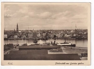 antica cartolina Kiel vista totale vista da Gaarden 1937/35 - Foto 1 di 1