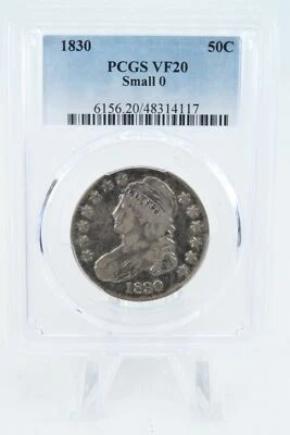 1830-P PCGS VF20 Small 0 Capped Bust Half Dollar Business Strike 50C - Image 1 of 2