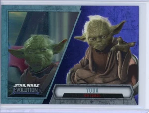 Yoda 2016 Topps Star Wars Evolution LILA LICHTSCHWERT Parallelkarte #25 - Bild 1 von 2