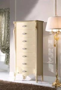 CASSETTIERA SETTIMINO IN LEGNO COLOR AVORIO MOBILI CAMERA DA LETTO ARREDO CASA - Imagen 1 de 1