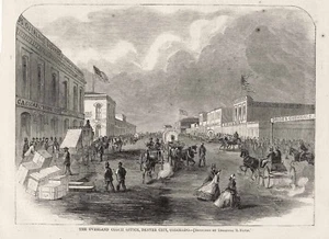 Historia de Denver Colorado - Oficina de diligencia de Butterfield's Overland Mail Co 1866 - Imagen 1 de 1