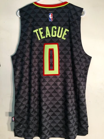Adidas Swingman 2015-16 NBA Jersey Atlanta Hawks Jeff Teague Black Alt sz 2X Cover