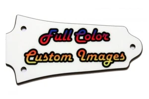 Custom Personalized Truss Rod Cover w/ picture/logo for Older Epiphone® Les Paul - Picture 1 of 4