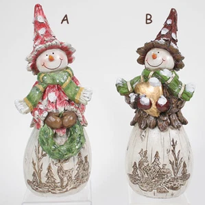 Large Forest Scene Snowman Figurine (Your Choice) Indoor Home Decor/Accents - Picture 1 of 3