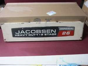 Placa de identificación soplador de nieve Jacobsen Imperial 26 usada buen estado - Imagen 1 de 2