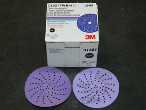 NEW 3M 31461 CUBITRON II CLEAN 3" SANDING HOOKIT ABRASIVE DISC 220+ GRADE GRIT