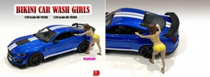 Bikini para niñas lavado de autos - Stephanie figura sexy 1:24 diorama americano AD-76366 - Imagen 1 de 1