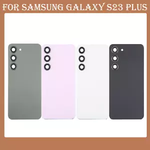 Nuovo per Samsung Galaxy S23 PLUS cover batteria vetro posteriore + obiettivo fotocamera - Regno Unito - Foto 1 di 1