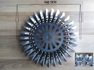 Pelton Turbinenrad, 29 Löffel unmontiert 440 mm 17,33 Zoll - Bild 1 von 5