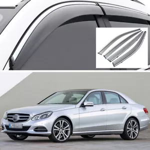Rain Guards Vent Shade Deflector Window Visor for 2010-2016 Mercedes E-Class - Picture 1 of 8