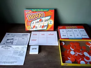 Trend Sight Words Bingo Homeschool Gioco in Aula Impara a Leggere Livello 1 Età 5+ - Foto 1 di 6