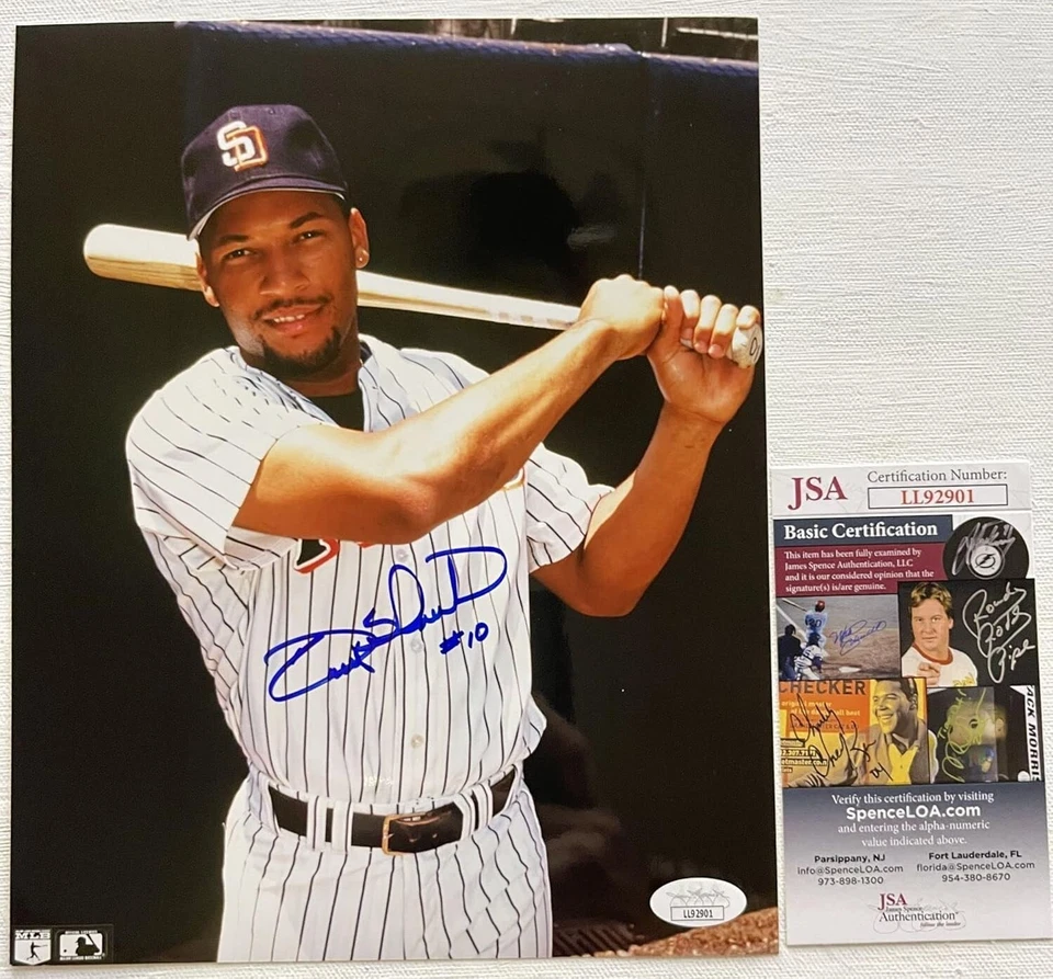 Gary Sheffield Signed Autographed Glossy 8x10 Photo San Diego Padres : JSA COA - Image 1 of 1