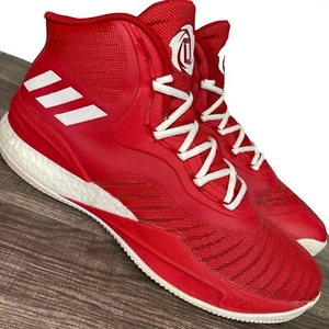 RARE scarpe/sneakers da basket rosse Adidas Boost D Rose 8 (CQ1625) da uomo taglia 14 - Foto 1 di 11