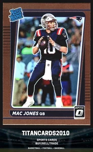Mac Jones 2021 Donruss Optic Bronze Rated Rookie RC New England Patriots #206 - Foto 1 di 2