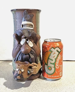 Vintage Mahon Art Pottery Funny Face Mug Stein Cup DRINKER Stoneware Large 32oz - Picture 1 of 13