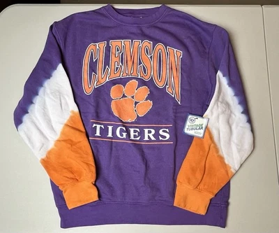 47' Marca Vintage Tubular Clemson Tigers Hombre Cuello Redondo Sudadera, Mediana, Nueva Foto 1 de 4
