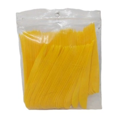 85 Count Archery Arrow Feathers 5" Right Wing: Parabolic Sun Yellow  - Imagem 1 de 3