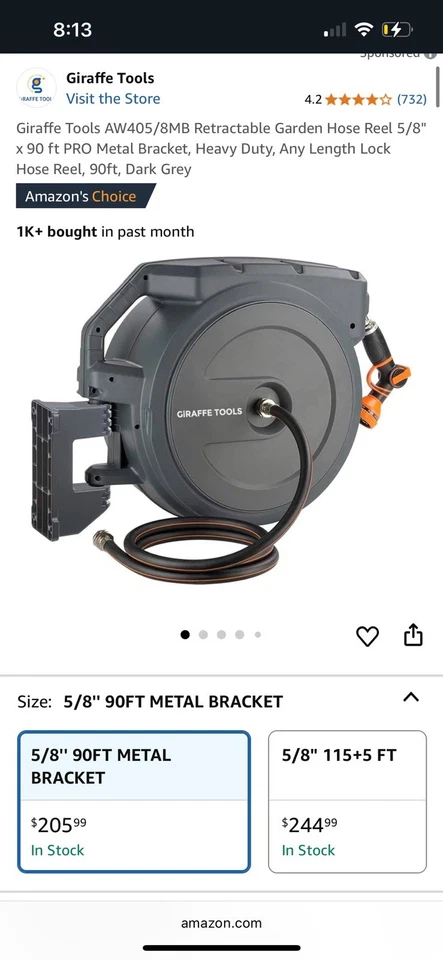 ¡Nuevo nunca usado muy resistente! Manguera de 90 pies Foto 1 de 1