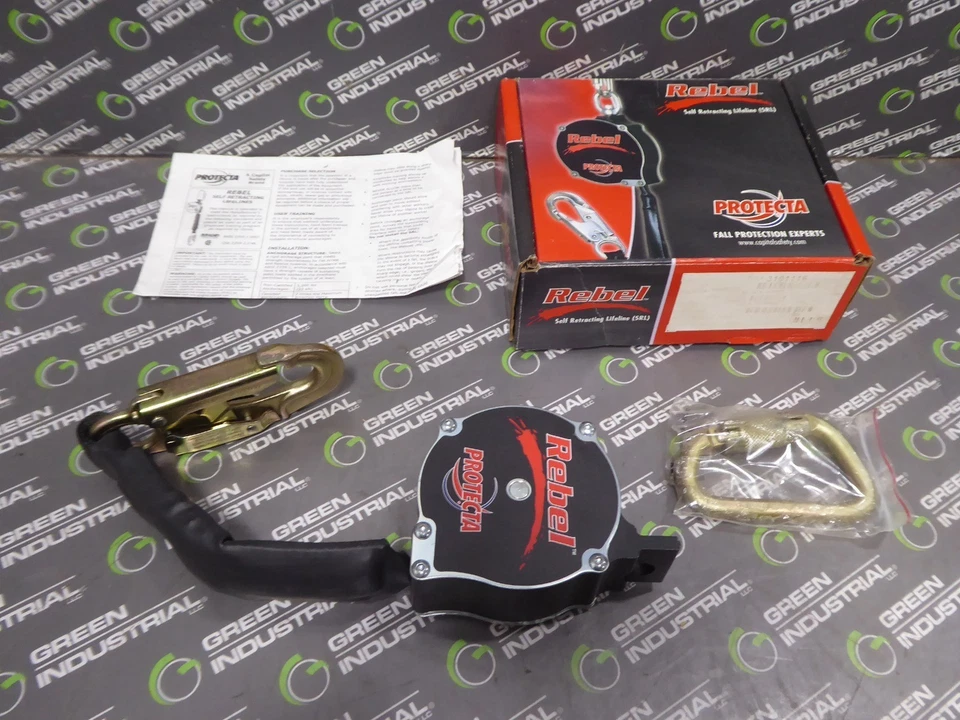 NUEVO Dispositivo de protección contra caídas Rebel 3101116 Protecta 6' línea de vida autorretráctil Foto 1 de 3