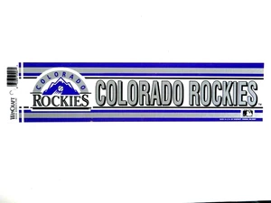 Colorado Rockies Bumper Sticker/Strip (Major League Baseball)(Wincraft) - Picture 1 of 1