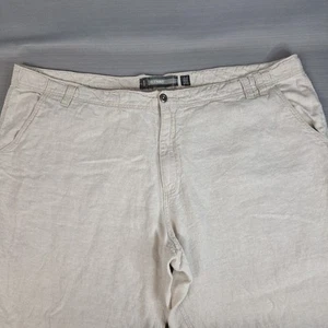 Old Navy lose 100% Leinen Hose beige Freizeit verstellbarer Bund Herren Größe 48/30 - Bild 1 von 13