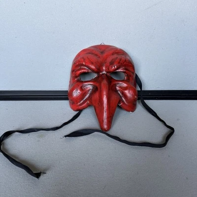IL Jolly Vintage Venezia Red Long Nose Mask - Image 1 of 4