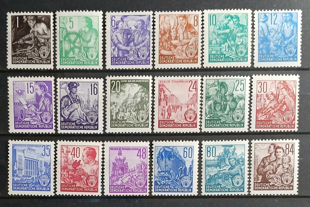 DDR Briefmarken Jahrgang 1949 – Komplett Postfrisch, 4 Marken (Michel Nr. 242-245) | Für Sammler