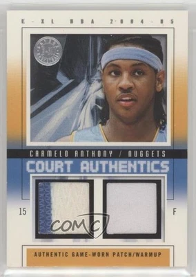 2004-05 E-XL Court Authentics Patch/Warm-up /44 Carmelo Anthony #CA-CA HOF - Image 1 of 2