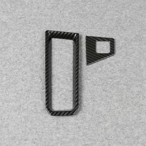 For Nissan Kicks 2025 Gear Shift Knob Console Inside Panel Cover Trim Carbon ABS - Picture 1 of 8