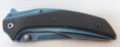 Kershaw Outright Pocket Knife Assisted Opening Blue Handle Plain Edge Model 8320 - Image 1 of 4