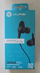 JLab JBudsPro Signature Earbuds Black NEW - Picture 1 of 3
