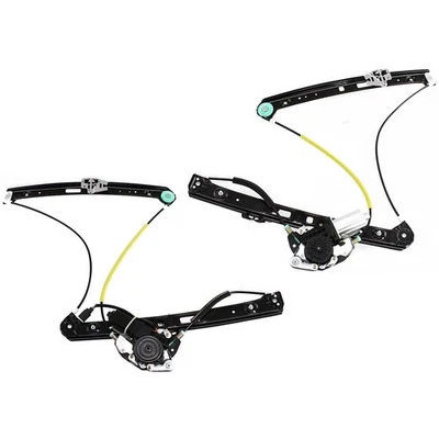 Pair Set of 2 Window Regulators Glass Front Driver & Passenger Side for 330 325 - Image 1 of 4