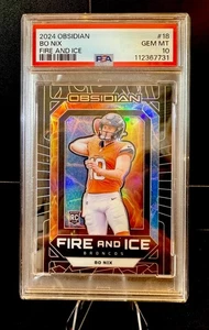 BO NIX 2024 Panini Obsidian - Fire And Ice #18 Silver GEM MT 10 - Bild 1 von 2