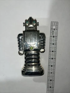 Vintage Retro Reed & Barton Druckguss Futuristische Silber Roboter Bank - Bild 1 von 8