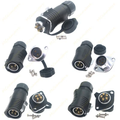 XHP20 2-5Pin Screw Crimp Power Connector IP67,RV Solar Port Connector Plug Socke - Image 1 of 4