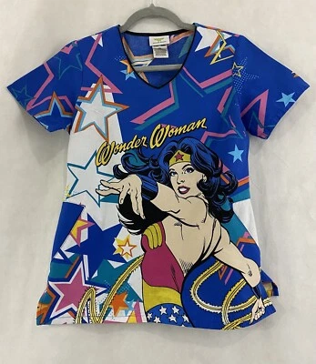 Wonder Women Scrub Women’s Top Medical/Nurse Size XS Multicolor - Изображение 1 из 4