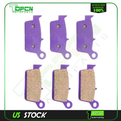 Se adapta a 2002-2005 GAS GAS SM125 SM250 Honda XR650R 3 pares pastillas de freno de repuesto Foto 1 de 4