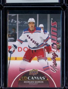 Morgan Barron 2021-22 Upper Deck UD Series 1 Young Guns YG Canvas C115 Rookie RC - Picture 1 of 2