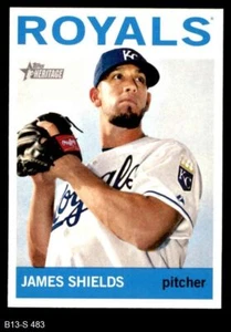 2013 Topps Heritage #483 James Shields Royals SHORT-PRINT 8 - NM/MT - Picture 1 of 2
