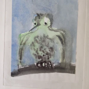 Aquarell, Eule  - Bild 1 von 2