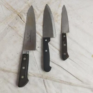 Miyafumi et al. 3 Westernmesser Besteck Gyuto groß und klein Edelstahl - Bild 1 von 7