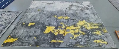 Серый/желтый пятнистый ковер на спину 8 футов 0 дюймов x 8 футов 0 дюймов сниженная цена 1172766642 ADR134H-8SQ - Изображение 1 из 4