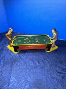 1930s Ranger Steel Litho Wind-Up Mechanical Billiard Table Pool - Picture 1 of 9