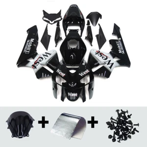 West Black White Fairing Kit Fit To Honda CBR600RR F5 CBR600 2005 2006 Bodywork - Bild 1 von 9