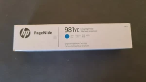 HP Pagewide Tinte Patrone 981YC Cyan neu (07/2025) - Bild 1 von 2