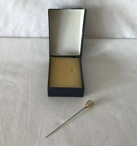 Vintage Faux Pearl 8 cm Long Pin / Hatpin in Rather Squished Argos Box - Picture 1 of 11