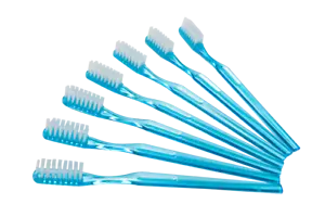 100x Einmal Zahnbürsten | hygienisch verpackt | Einwegzahnbürsten mit Z-Pasta - Bild 1 von 2