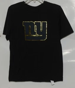 NFL Team Apparel New York Giants Juventud Extra Grande Camiseta Dorada Negra - Imagen 1 de 4