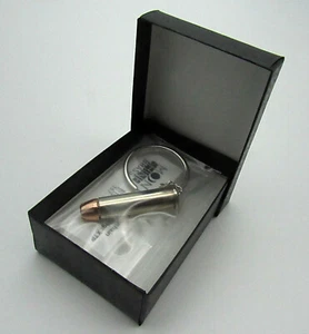 Real Bullet Keychain 357 Magnum & Hornady XTP 125gr Hollow Point - Picture 1 of 6