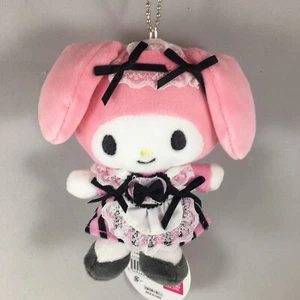 Sanrio 5" My Melody Heart Maid Munyugurumi Mascot Keychain Plush Japan Exclusive - Picture 1 of 5